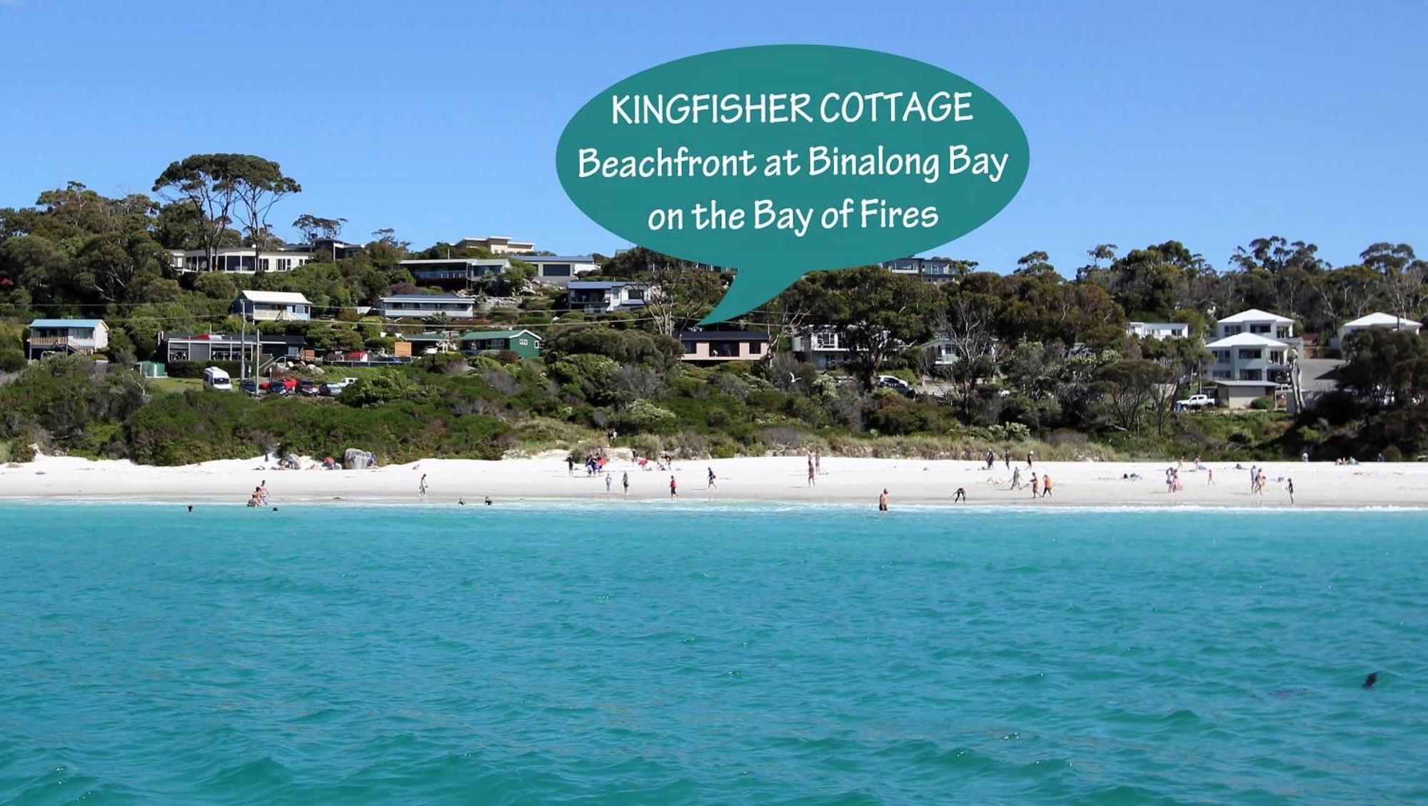 Kingfisher Cottage Beachfront At The Binalong Bay Luaran gambar