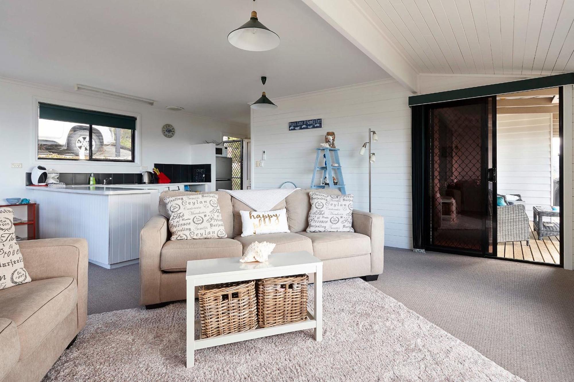 Kingfisher Cottage Beachfront At The Binalong Bay Luaran gambar